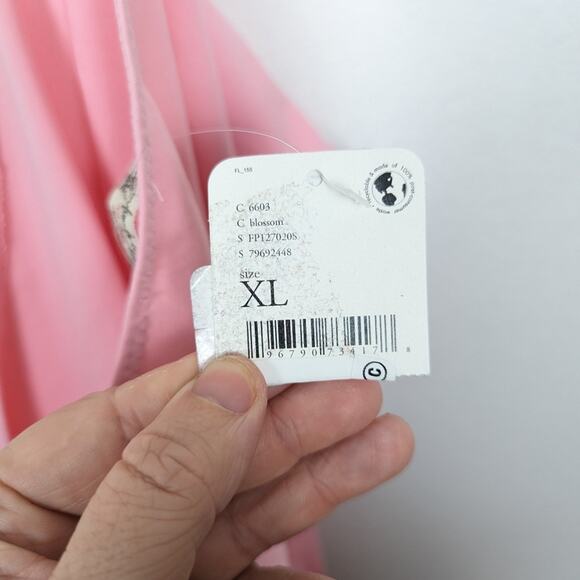 NWT Free People Pink Somethin Bout You One Shoulder Bodysuit Size XL - Picture 9 of 10